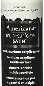 DecoArt Americana Multi-Surface Satin Acrylic Paint, 8-Ounce, Cotton Ball