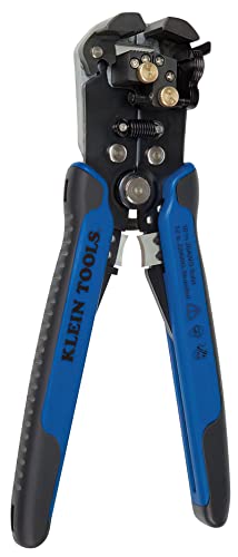 Klein Tools 11061 Self-Adjusting Wire Stripper / Wire Cutter, Heavy Duty, for 10-20 AWG Solid, 12-22 AWG Stranded, and Romex Wire 12/2 and 14/3