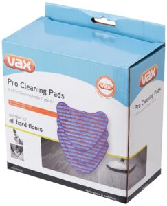 vax 1-1-132319-00 genuine pro cleaning pads, blue