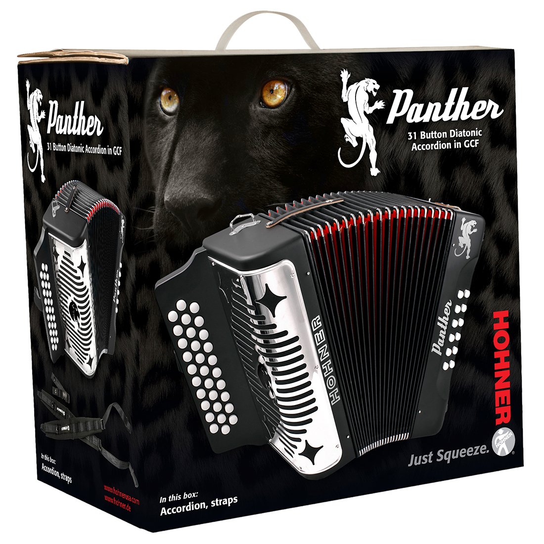 HOHNER Accordion, 12â€ x 7.5â€ (3100FB)