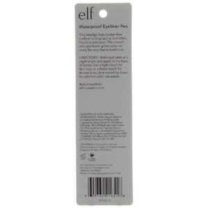 e.l.f. Eyeliner Pen with FeltTip Applicator, Black, 0.05 Fl Oz