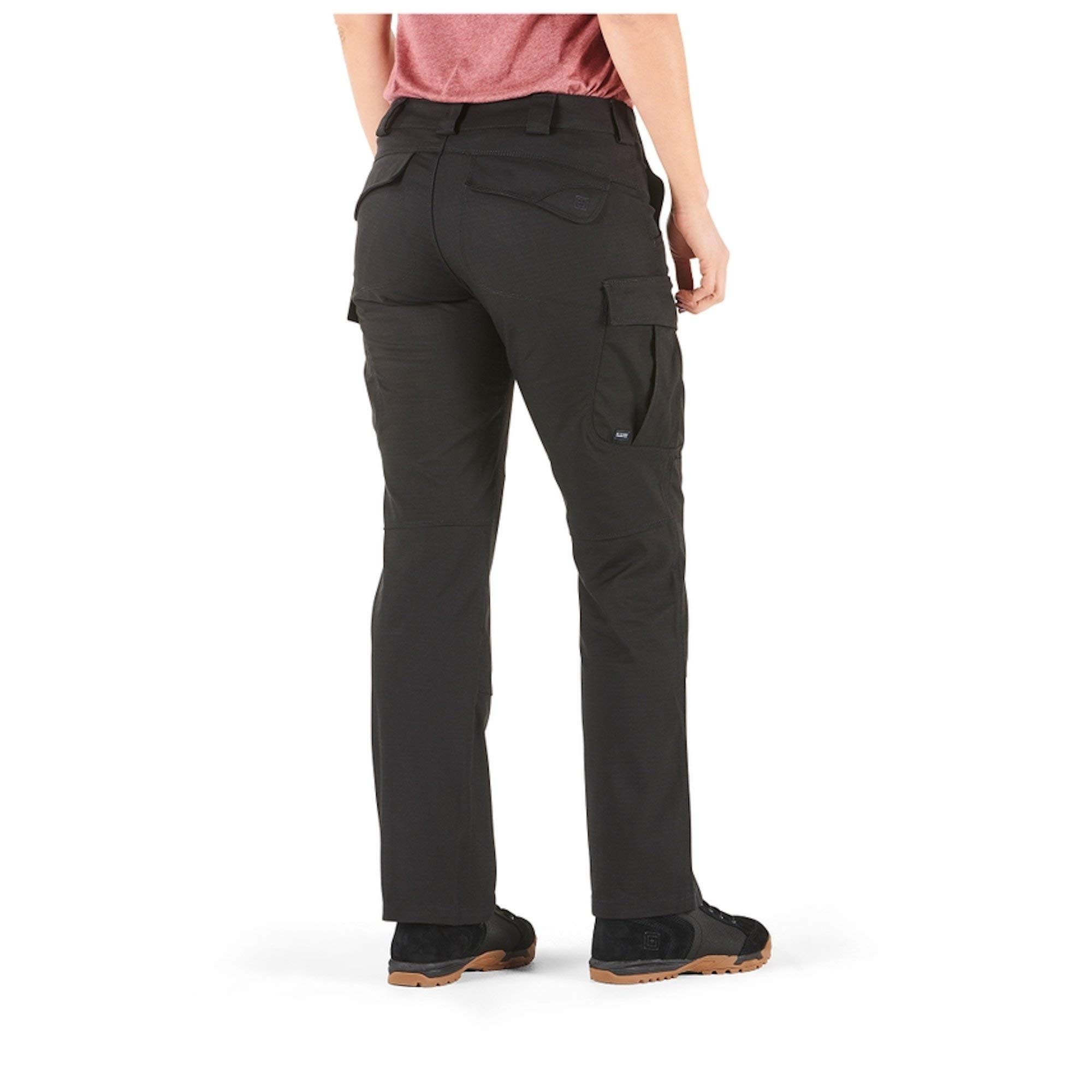 5.11 Tactical Women's Stryke Covert Cargo Pants, Stretchable, Gusseted Construction, Style 64386, Black, Size 2 Regular