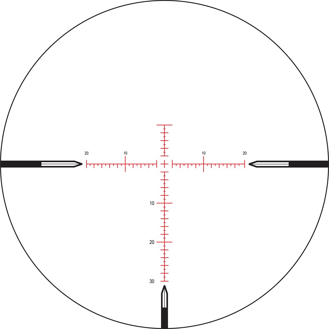 NIGHTFORCENXS 2.5-10x42mm F2 30mm Tube Durable Precise Accurate Black Gun Scope - ZeroStop Parallax Adjustable Second Focal Plane Illuminated Hunting Scope, Moar - 30 MOA (C458)