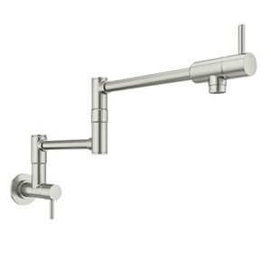 Pfister GT533-PFS Lita 2-Handle Wall Mount Pot Filler, Stainless Steel