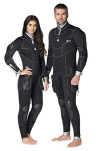 waterproof mens sd combat 7mm semi-dry wetsuit, large