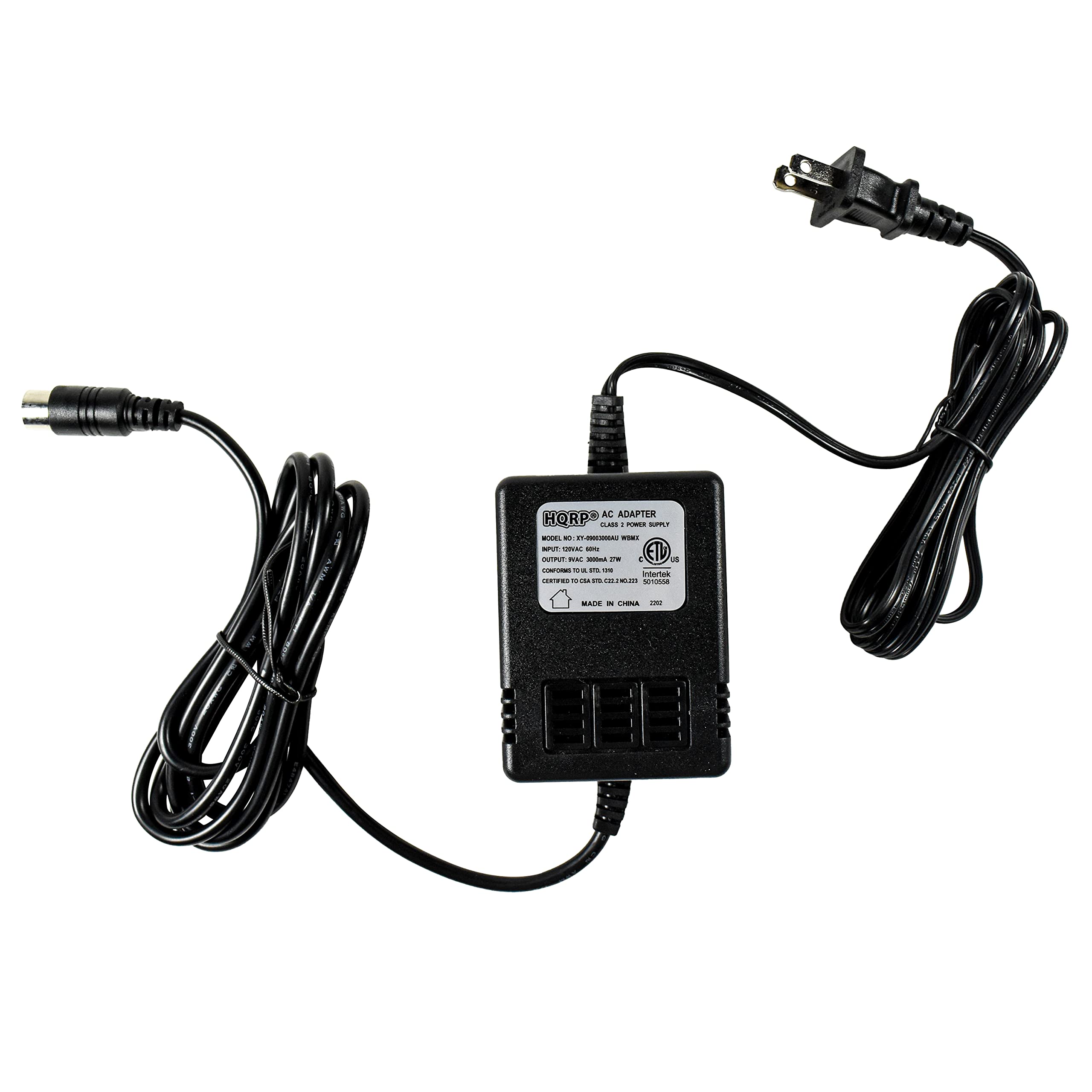 HQRP AC Adapter compatible with Korg KM2 Mixer KARMA N1 N1R N5 N5EX TR TR88 Triton LE Synthesizer Triton Rack SP500 Digital Piano TP-2 Dual Tube Preamp ESX-1 Electribe MX EMX-1 Power Supply