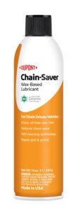 dupont chain-saver dry self-cleaning lubricant aerosol, 14 oz