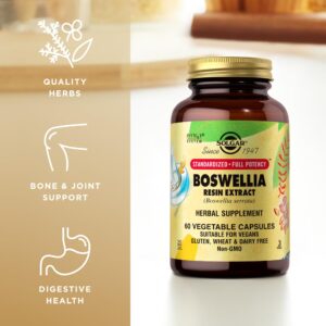 SOLGAR Boswellia Resin Extract Vegetable Caps, 60 CT