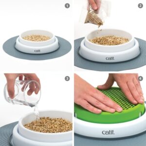 Catit Senses 2.0 Cat Grass Planter, Interactive Cat Toys