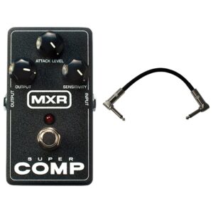 mxr m-132 super comp compression pedal w/patch cable