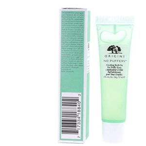 Origins No Puffery Cooling Roll-On for Puffy Eyes, 0.5 Fl Oz, Sensitive Skin, Lavender Musk Scent