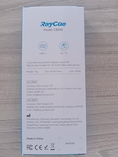 RayCue USB C to Micro SD TF Memory Card Reader, 3-in-1 USB Camera Card Reader Adapter Compatible with iPhone 15,iPad Pro, MacBook Pro/Air, Chromebook XPS, Galaxy S10/S9 and More USB C Devices