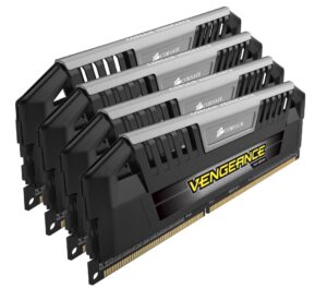 corsair cmy32gx3m4a1600c9 vengeance pro 32gb (4x8gb) ddr3 1600 mhz (pc3 12800) desktop 1.5v, black