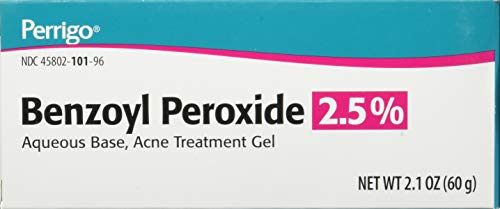 Perrigo 2.5% Benzoyl Peroxide Acne Treatment Gel 60gm Tube