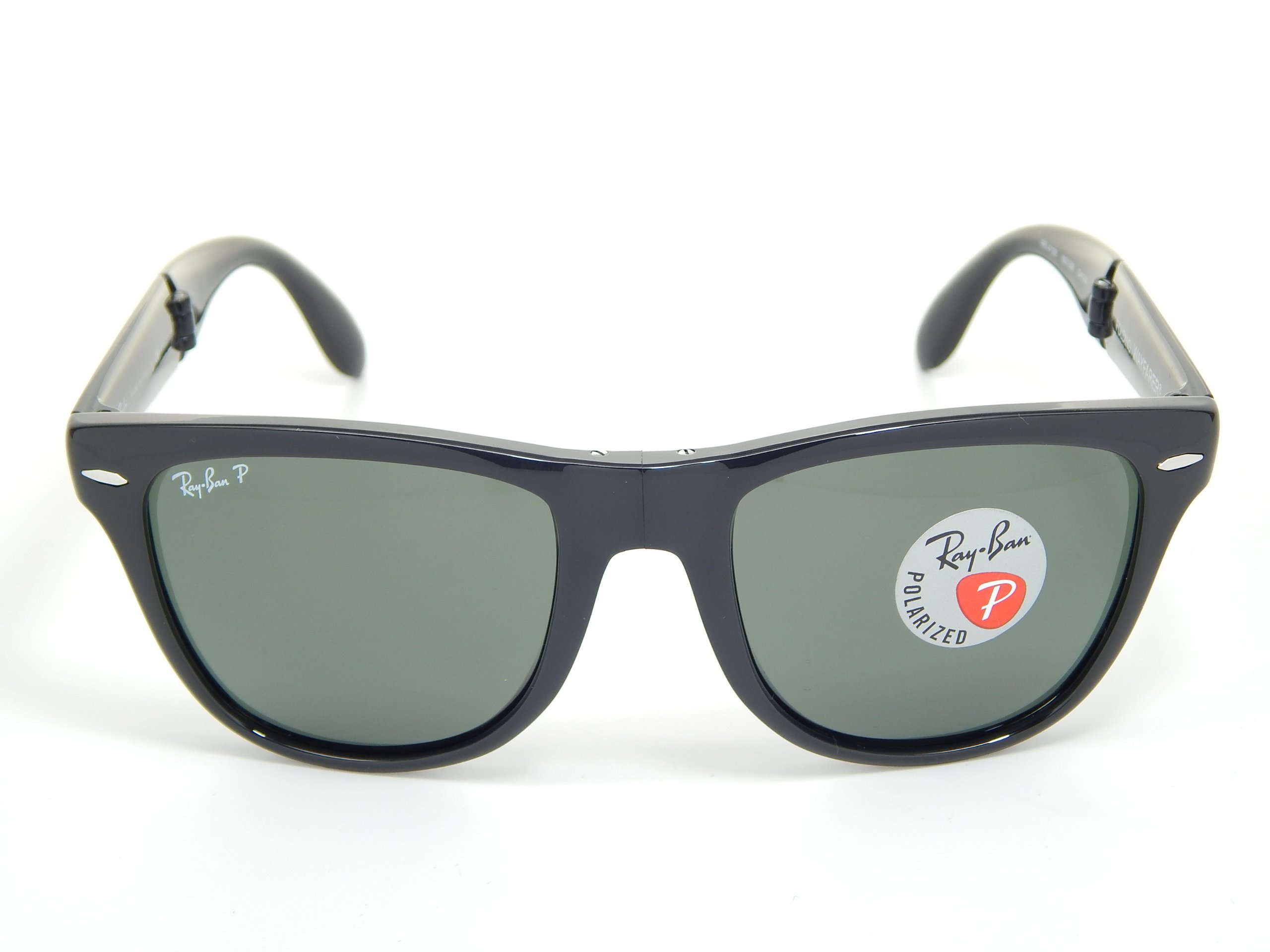 Ray Ban Folding Wayfarer RB4105 601/58 Black/Polarized Gray 54mm Sunglasses