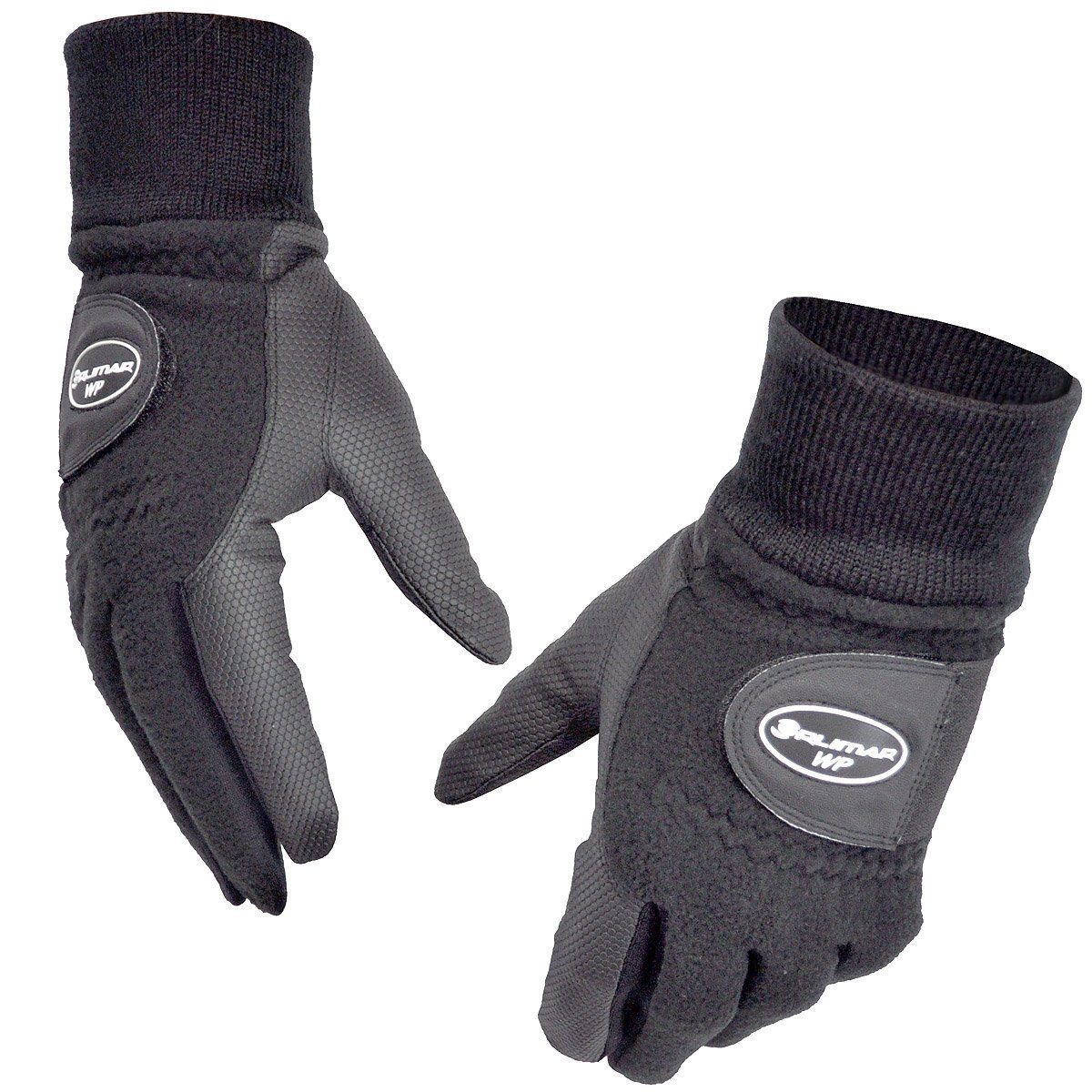 Orlimar Men's Winter Performance Fleece Golf Gloves (Pair), Black, Large