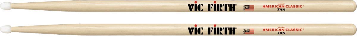 7A American Classic Hickory Nylon Tip Drumsticks