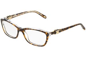 tiffany & co. tf2074 - 8155 eyeglass frame havana/transparent 52mm