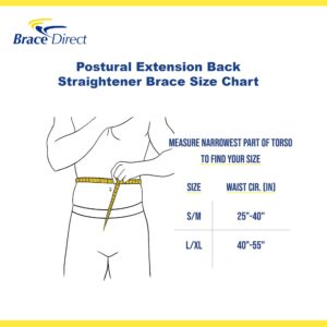 Postural Extension Back Straightener Brace - Rigid Posture Corrector Vest for Kyphosis Hunch Relief, Mild Scoliosis Support, and Hunchback or Lordosis Spine Treatment