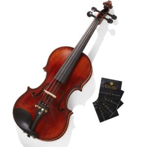 Cecilio 4 Packs of Stainless Steel Violin Strings 4/4 Full Set with E, A, D, G Strings for Electric and Acoustic Violins - Reliable and Affordable Replacement for your Fiddle