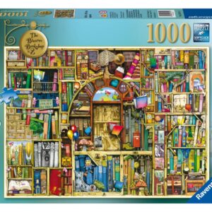 Ravensburger Bizarre Bookshop 2 - 1000 Piece Jigsaw Puzzle for Adults | Unique Piece Design | Softclick Technology for Perfect Fit | Ideal Gift for Puzzle Enthusiasts