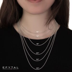 EFYTAL Initial Necklaces for Women, Small and Dainty Mom Necklace, 14k Gold Filled or Sterling Silver Necklace with Initial, Letter Charm, Push Presents for New Mom