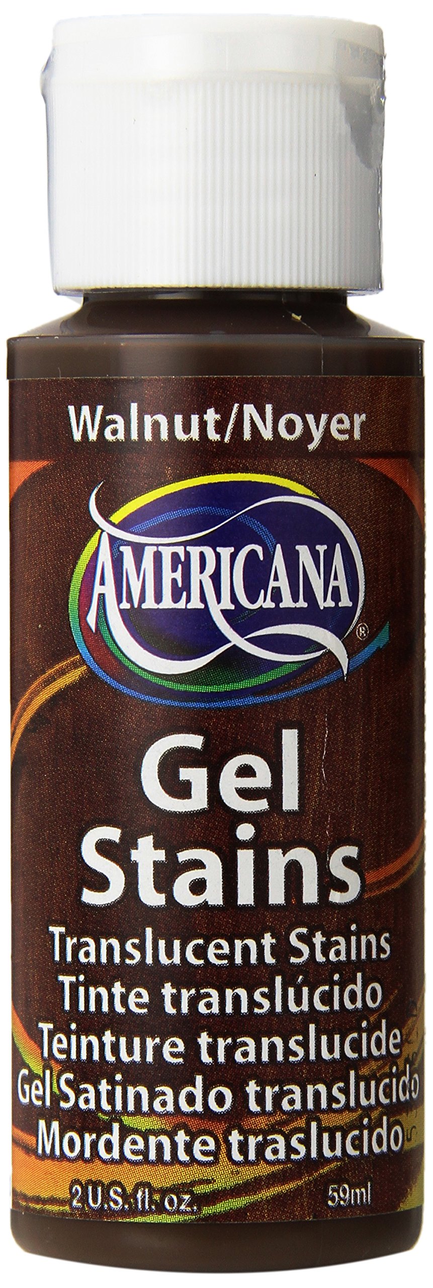 DecoArt Americana Acrylic Gel Stains Paint, 2-Ounce, Walnut