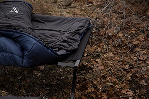 TETON Sports Polara 3-in-1 Sleeping Bag; Great for All Season Camping, Fishing, and Hunting; Versatile Outdoor Sleeping Bag; Lightweight, Washable Inner Fleece Lining; Compression Sack Included , Blue, 82" x 36"