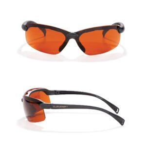 BluBlocker, Black Eagle Sunglasses with Scratch Resistant Lens | Blocks 100% of Blue Light and UVA & UVB Rays | Gender Neutral - for Men, Women & Everyone | 2735K |