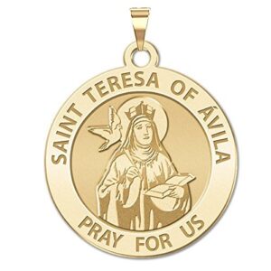 PicturesOnGold.com Saint Teresa of Avila - 1 Inch Size of a Quarter -Sterling Silver