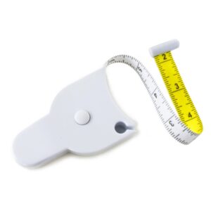 perfect body tape measure - 80 inch automatic telescopic tape measure - retractable measuring tape for body: waist, hip, bust, arms, and more (white - 80 inch)