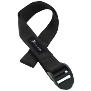 prosourcefit durable cotton cinch buckle yoga strap for stretching, flexibility & physical therapy