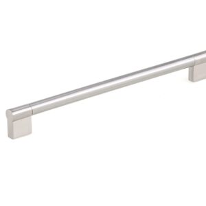 Richelieu Hardware BP527256195 Avellino Collection 10 1/8-inch (256 mm) Center-to-Center Brushed Nickel Modern Cabinet and Drawer Pull Handle for Kitchen, Bathroom, and Furniture