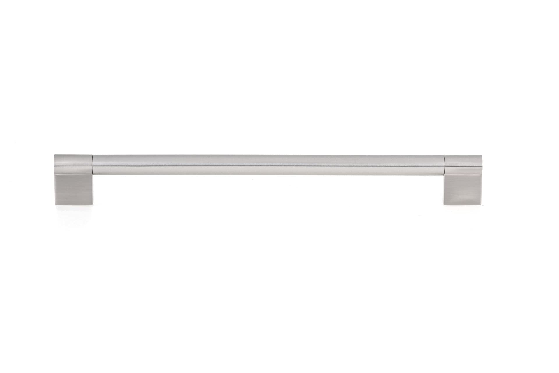 Richelieu Hardware BP527256195 Avellino Collection 10 1/8-inch (256 mm) Center-to-Center Brushed Nickel Modern Cabinet and Drawer Pull Handle for Kitchen, Bathroom, and Furniture