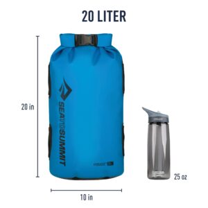 Sea to Summit Hydraulic Dry Bag, Heavy-Duty Dry Storage, 20 Liter, Blue