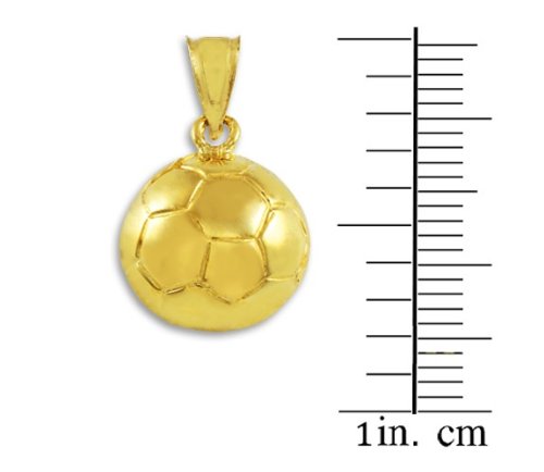 10k Gold Sports Charm Soccer Ball Pendant