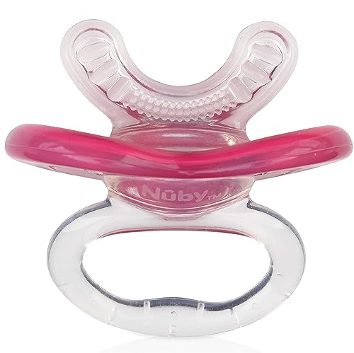 Nuby 2-Pack Gum-eez Pacifier Teethers, Colors May Vary