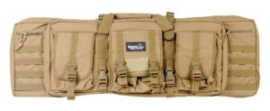 lancer tactical 36" molle padded double airsoft gun bag (desert tan)