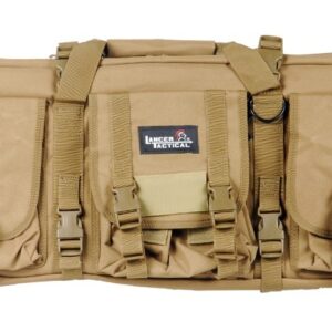 Lancer Tactical 36" MOLLE Padded Double Airsoft Gun Bag (Desert Tan)