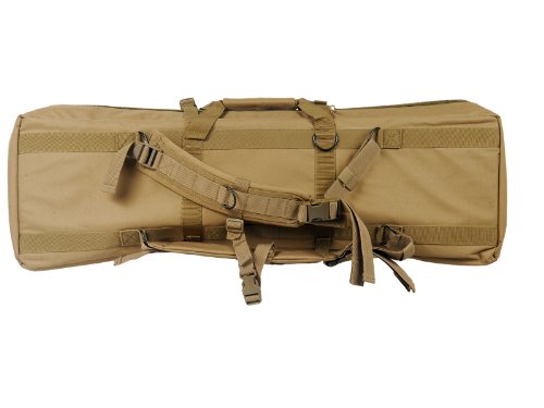 Lancer Tactical 36" MOLLE Padded Double Airsoft Gun Bag (Desert Tan)