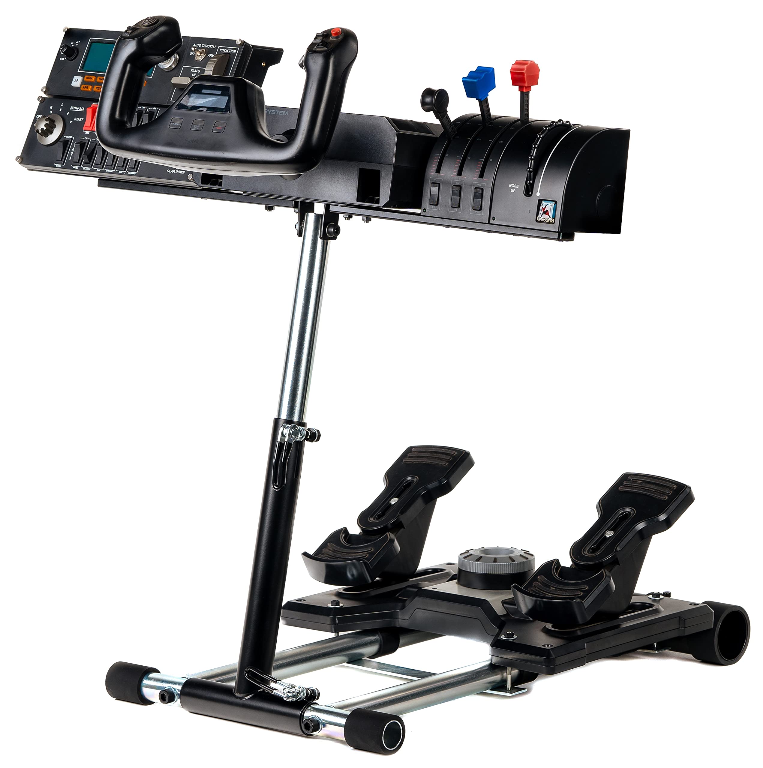 Wheel Stand Pro S Flight Stand Compatible With G Saitek Pro Flight/Cessna Yoke System; Yoke Support; Deluxe V2; Wheel Stand Only Flight System Not included. Not Compatible w/Honeycomb