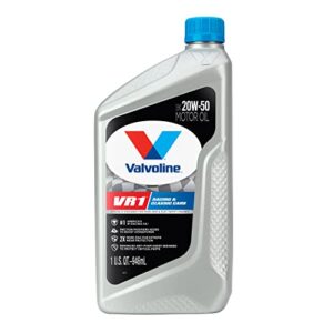 Valvoline VR1 Racing SAE 20W-50 Motor Oil 1 QT, Case of 6