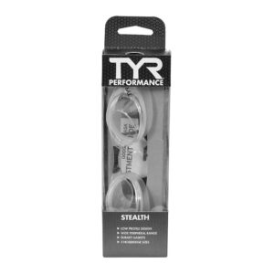 TYR Stealth Racing Swimming Goggle, Clear