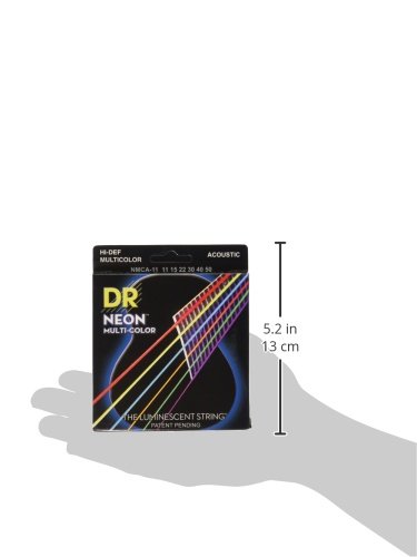 DR Strings HI-DEF NEON Acoustic Guitar Strings (NMCA-11)