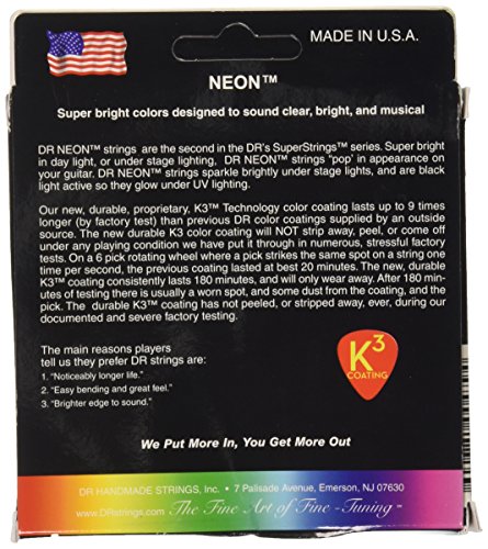 DR Strings HI-DEF NEON Acoustic Guitar Strings (NMCA-11)