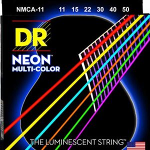 DR Strings HI-DEF NEON Acoustic Guitar Strings (NMCA-11)