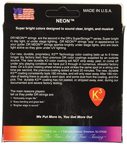 DR Strings HI-DEF NEON Acoustic Guitar Strings (NMCA-10)