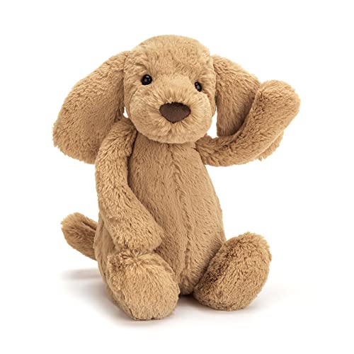 Jellycat Bashful Toffee Puppy Stuffed Animal Plush Dog, Medium, 12 inches