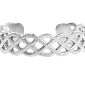 10k White Gold Trinity Knot Adjustable Celtic Toe Ring