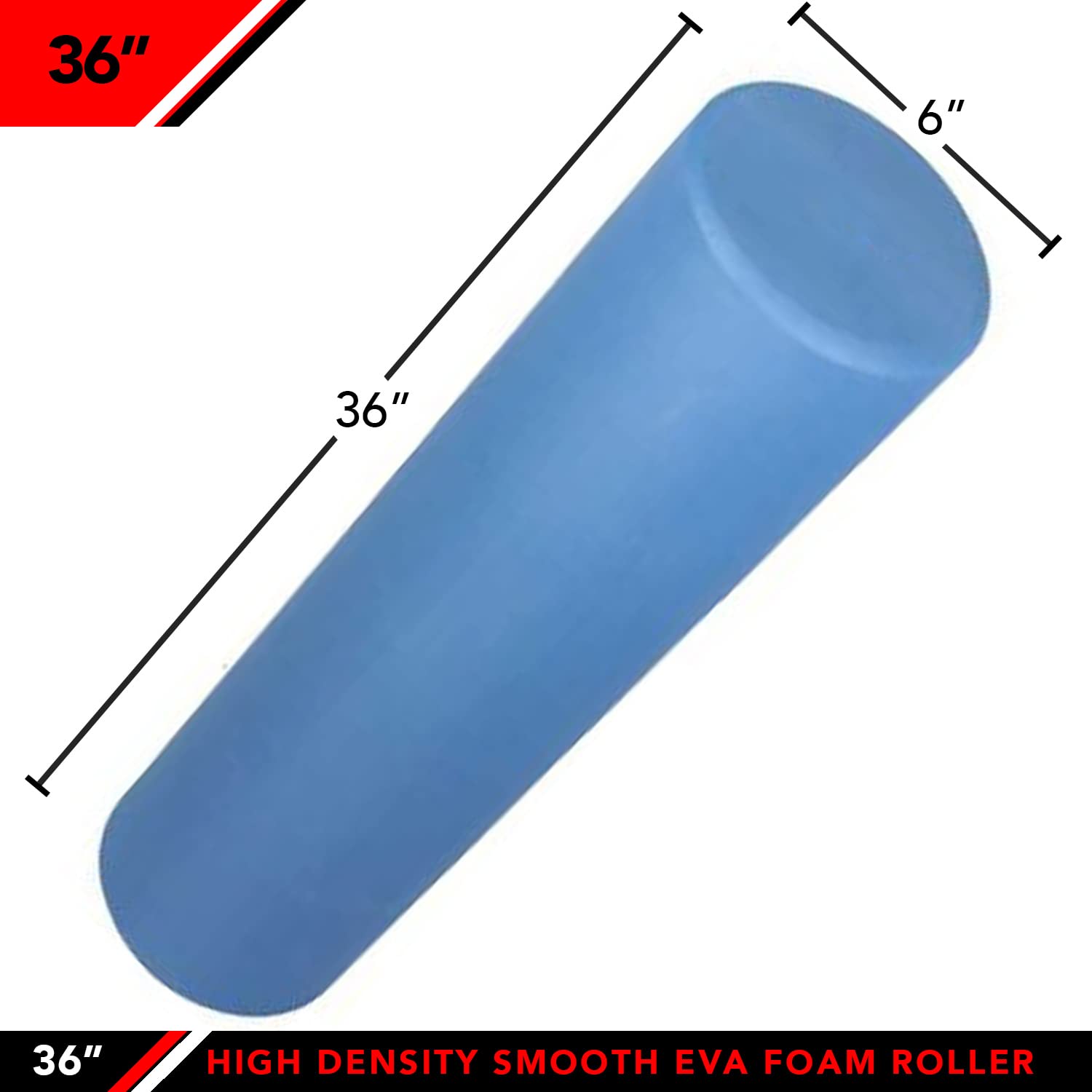 JFIT High Density EVA Roller, Blue, 36"